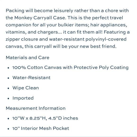 Roller Rabbit monkey carry all case - Picture 3 of 3